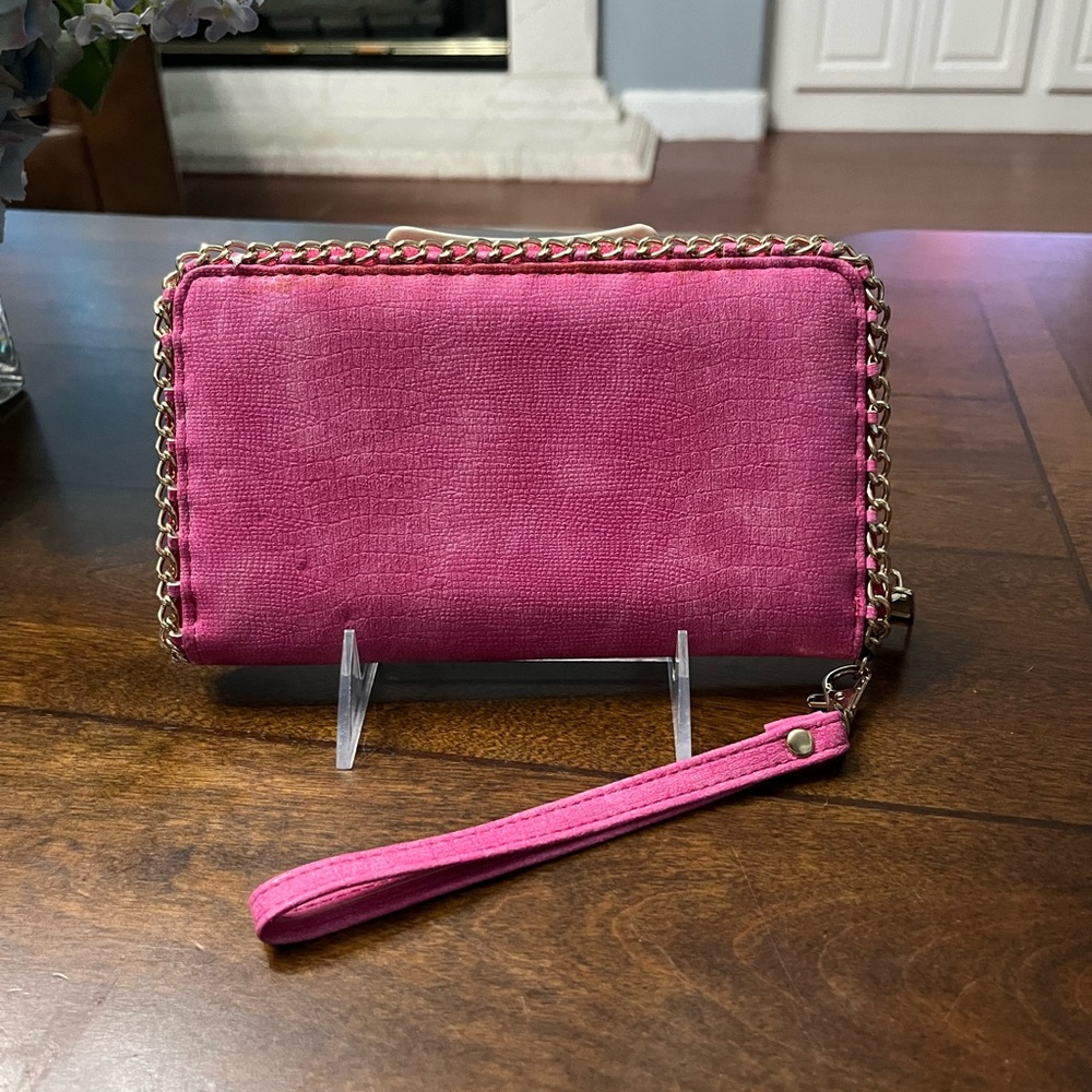 Aldo dark pink, large wallet brand new never used.